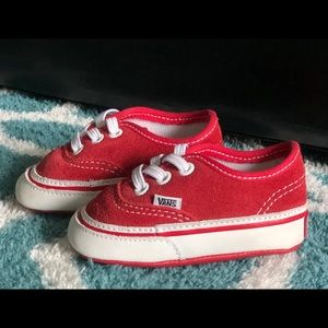 Red Baby Vans Authentic Size 2c